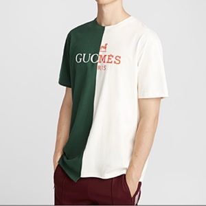 Spliced organic cotton T-shirt - Gucci x Hermes
